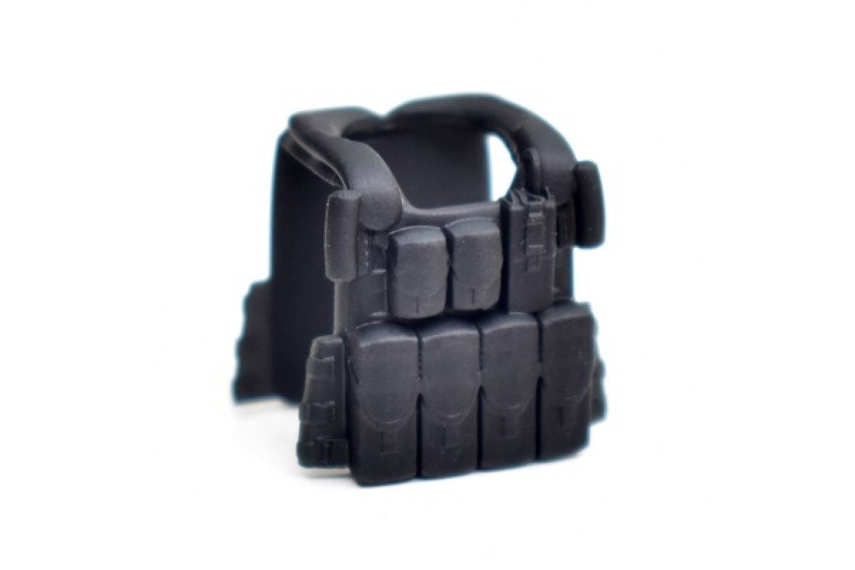 Бронежилет 6Б45 "Ратник", опущенный воротник, черный, рация