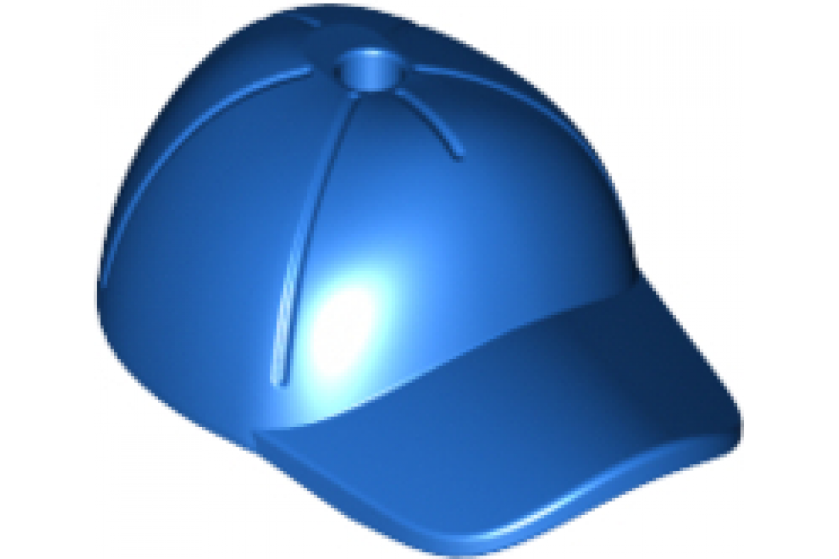 Cap - Short Curved Bill with Seams and Hole on Top Blue
