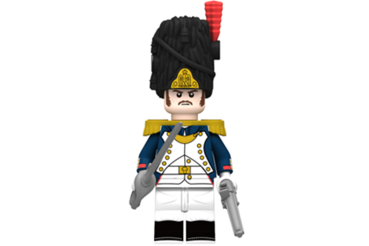 French Officer of Old Guard Grenadiers (Brickpanda)