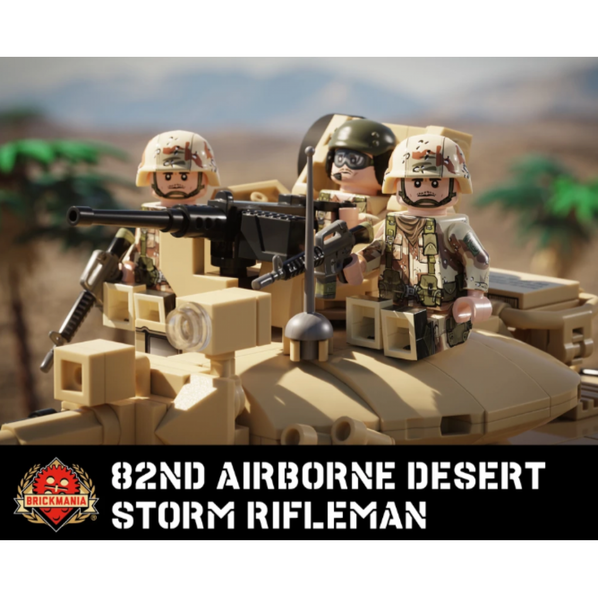 82nd Airborne Desert Storm Rifleman with Perfect Caliber™ BrickArms® M16A2