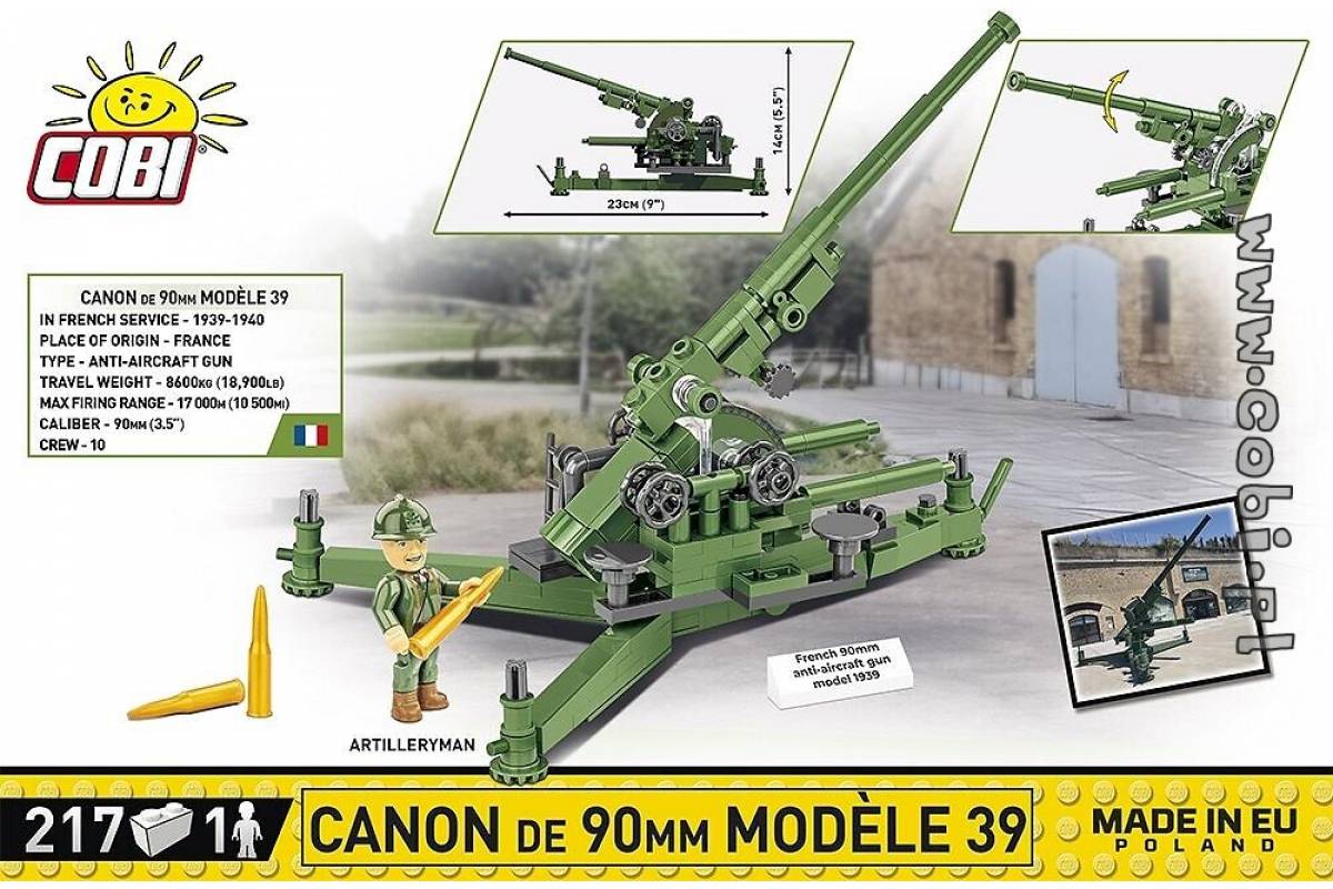 2294 FRENCH 90MM ANTI-AIRCRAFT