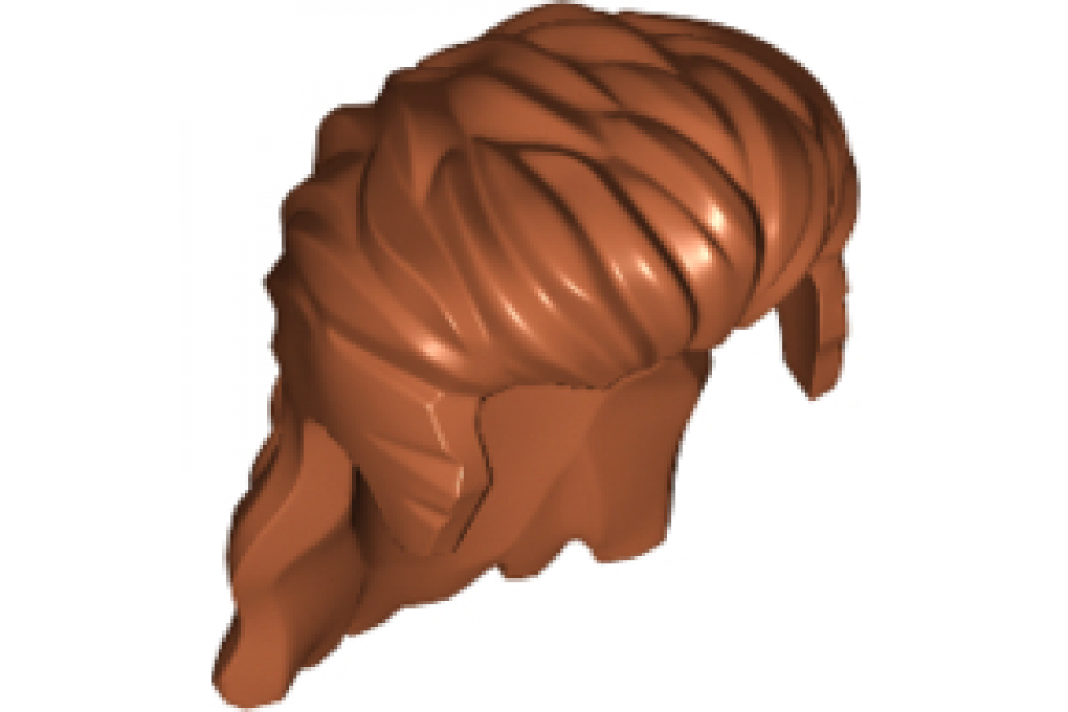 Hair Long Mullet Style Dark Orange