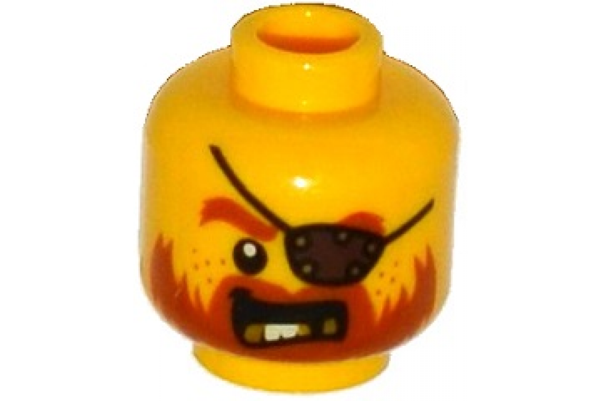 Head Beard Dark Orange, Gold Teeth, Eye Patch Pattern
