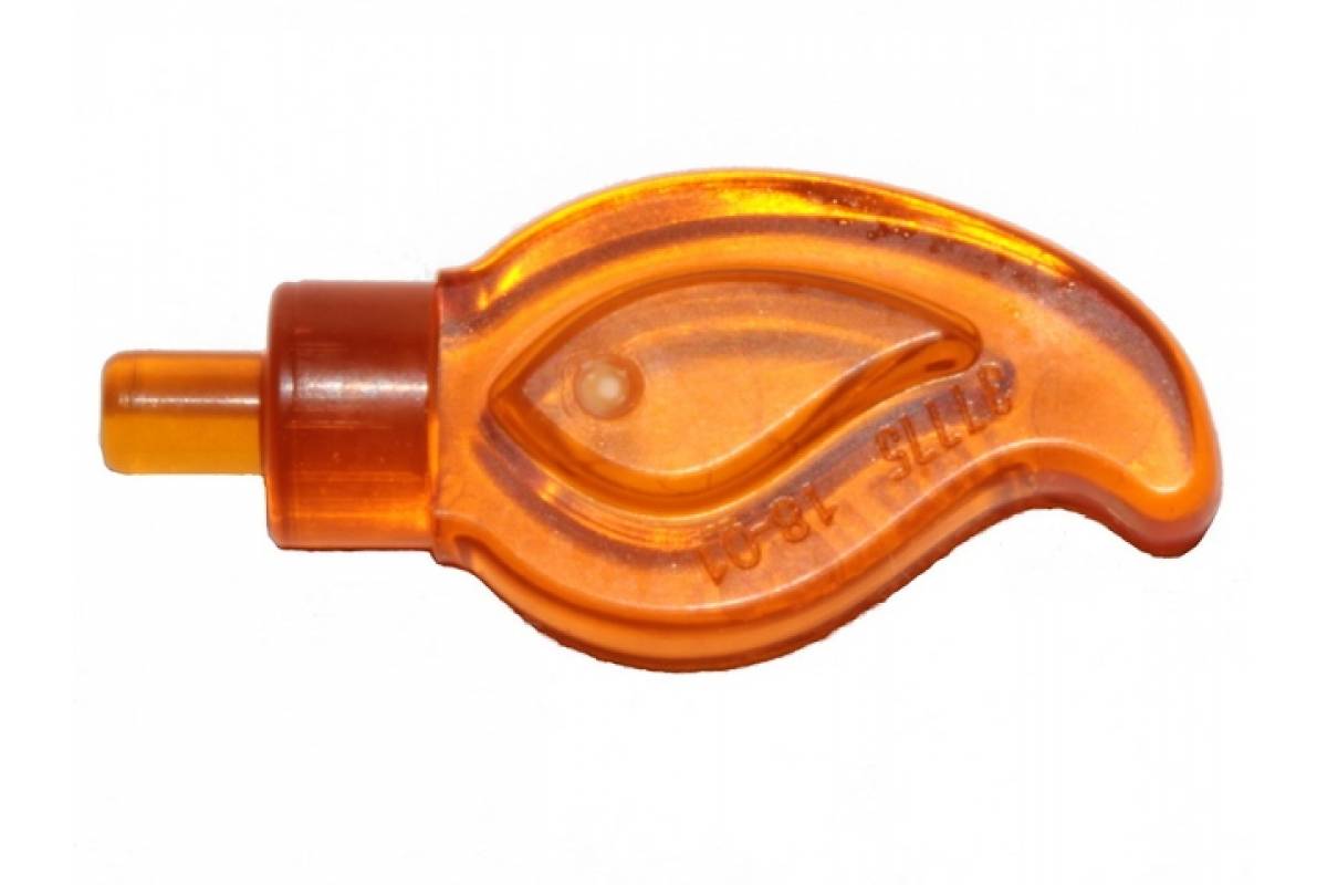 Wave Rounded Straight Single with Small Pin End Trans-Orange