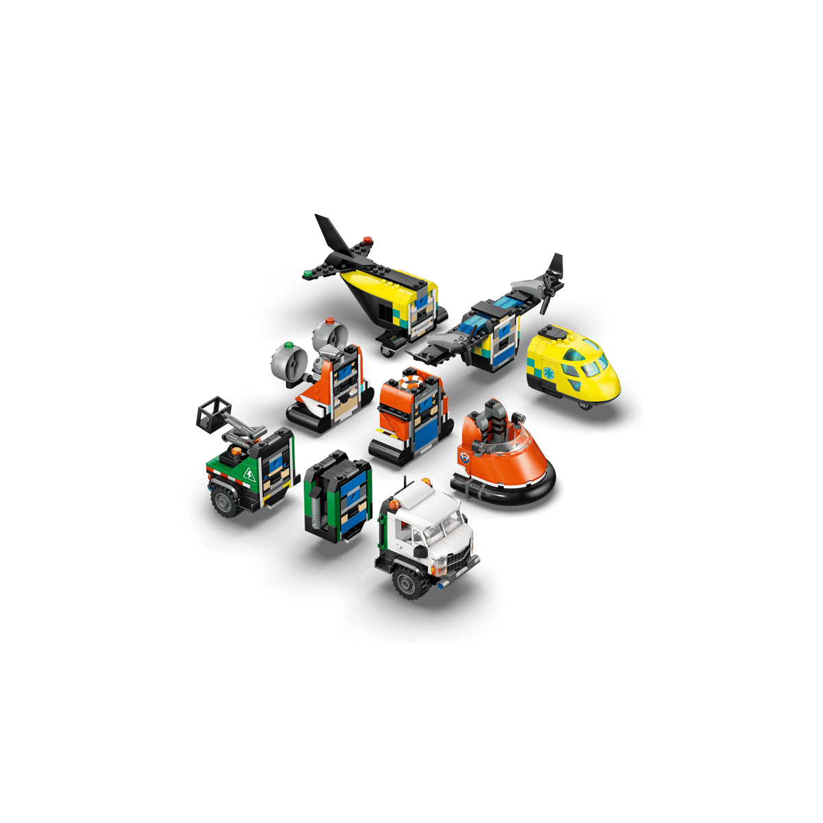 60505 Airplane, Service Truck and Hovercraft Remix