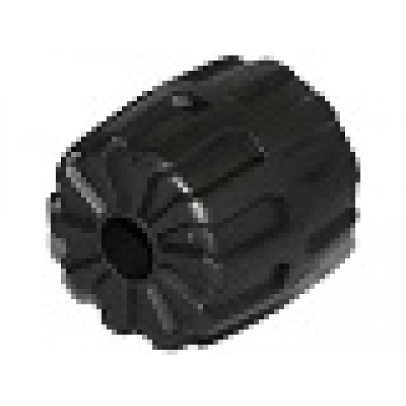 Pearl Dark Gray Wheel Hard Plastic Small (22mm D. x 24mm)