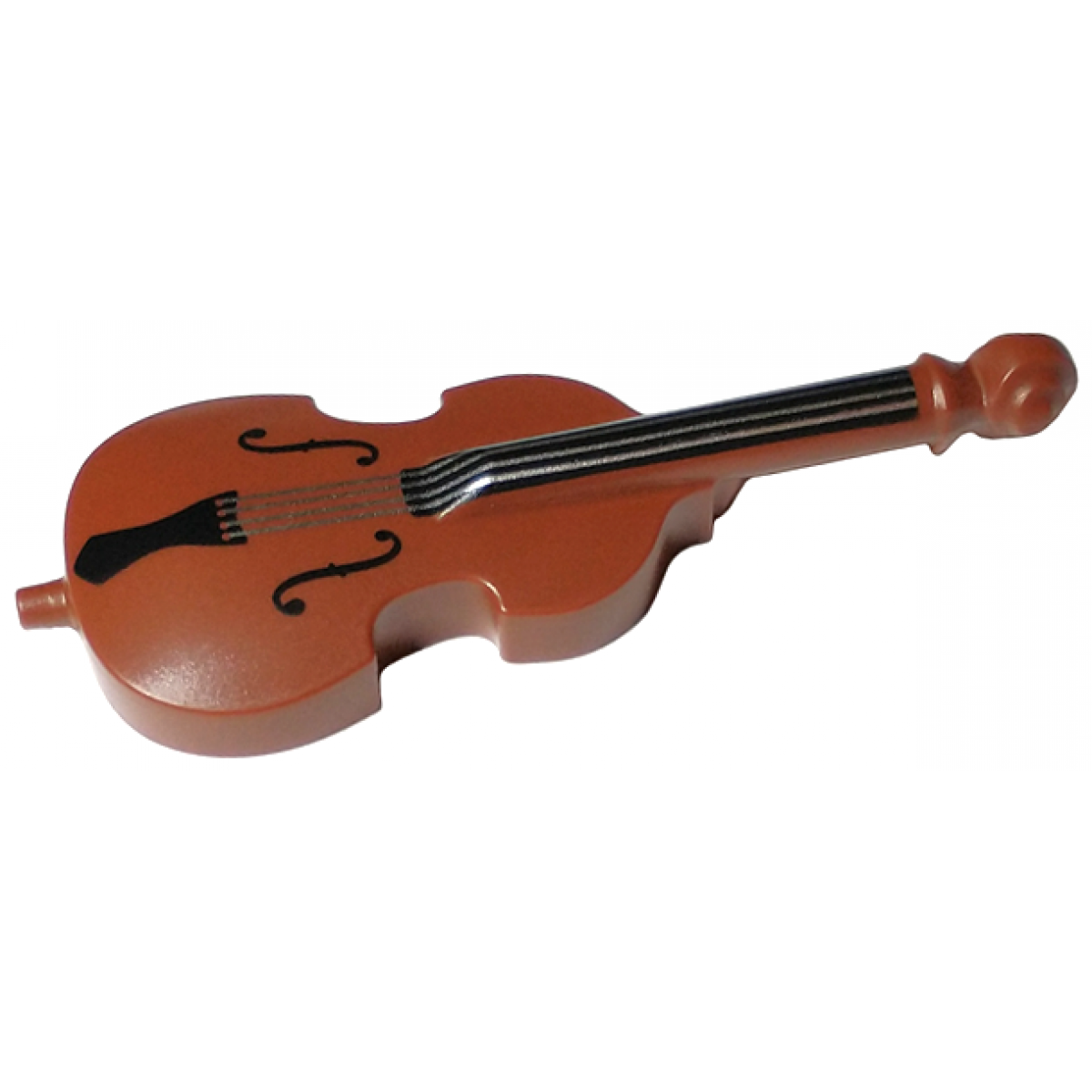 Double Bass with Black Neck, Tailpiece