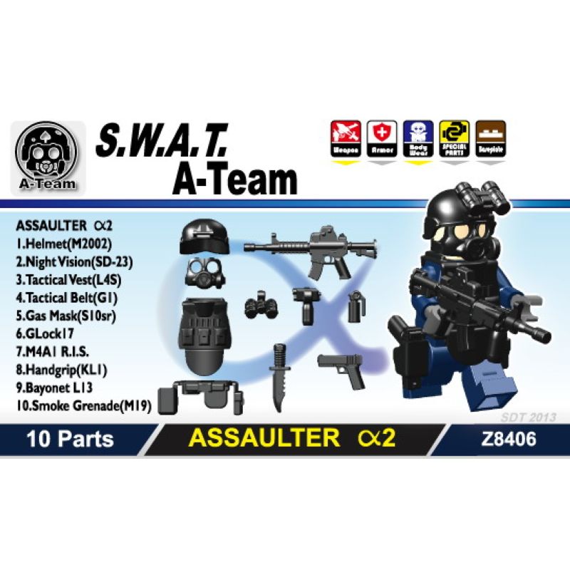 Набор штурмовика Альфа v2 | Сидан оружие и аксессуары для минифигурок ...