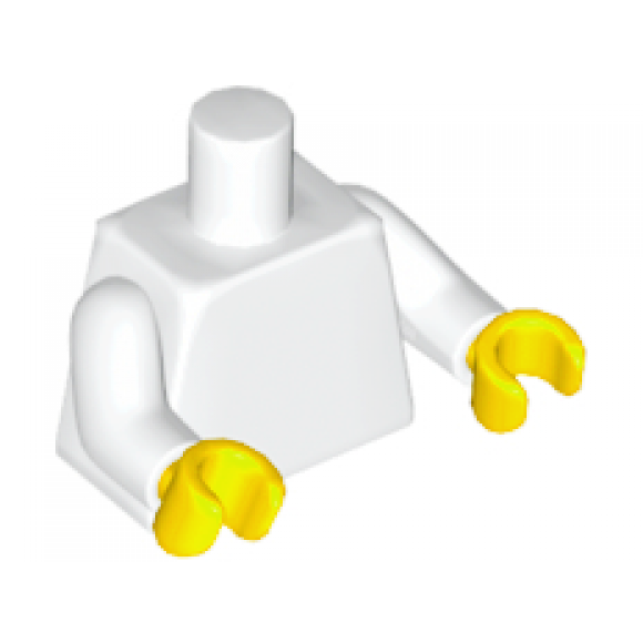 Torso Plain / White Arms / yellow Hands