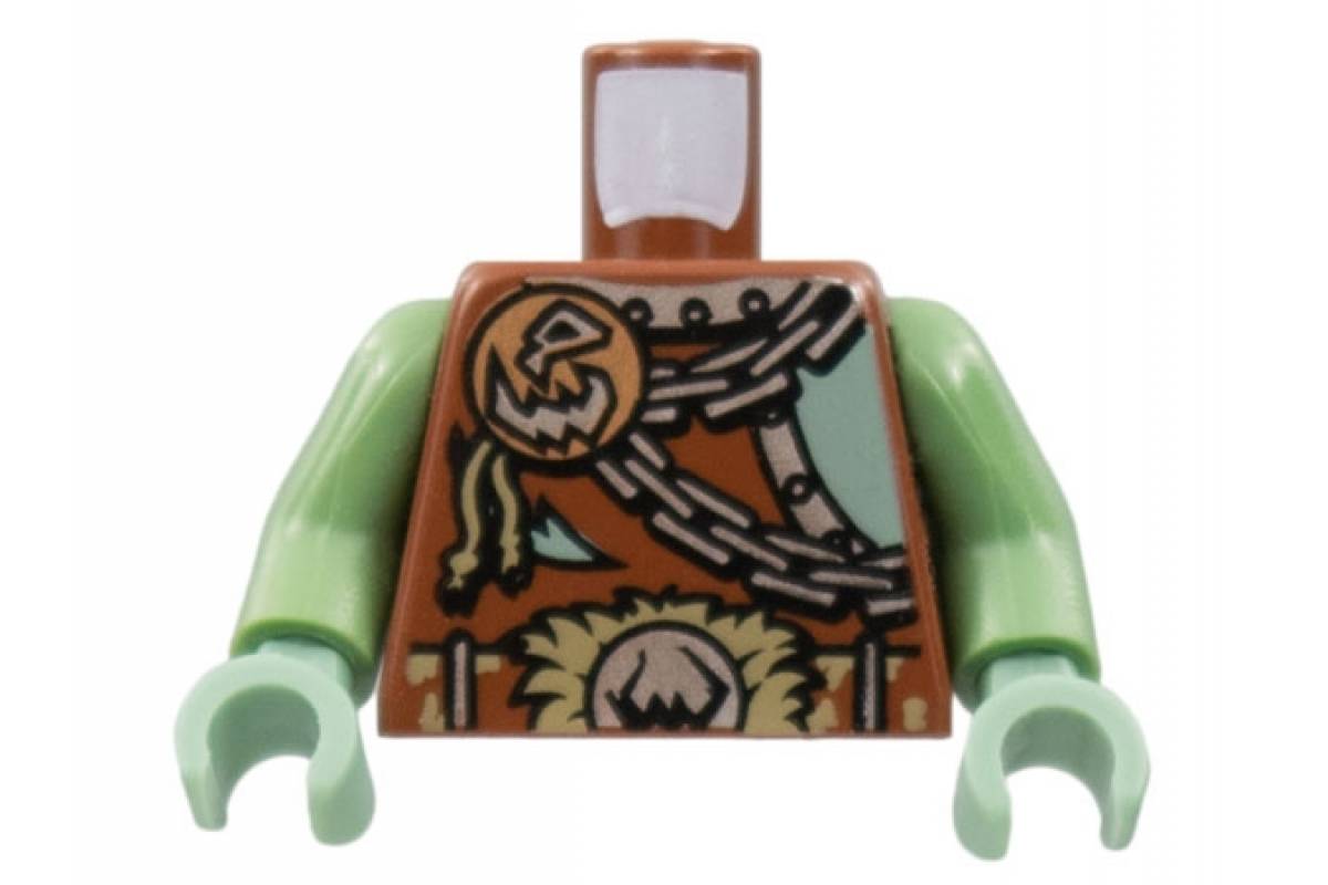 Torso Castle Fantasy Era Armor with Troll Skull Badge