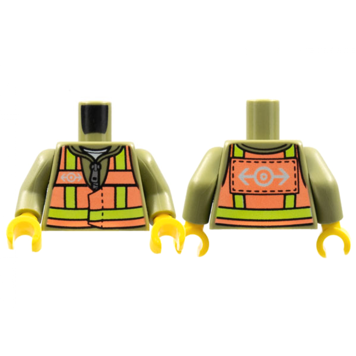 Torso Train, Safety Vest with Train Logo Pattern