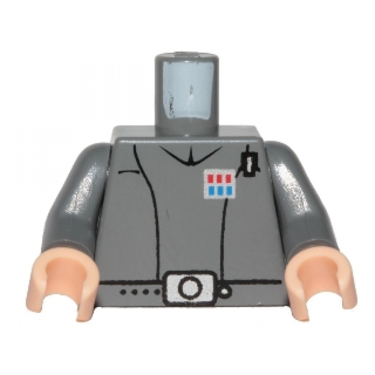 Torso SW Imperial Officer 1 (Captain) Pattern / Dark Bluish Gray