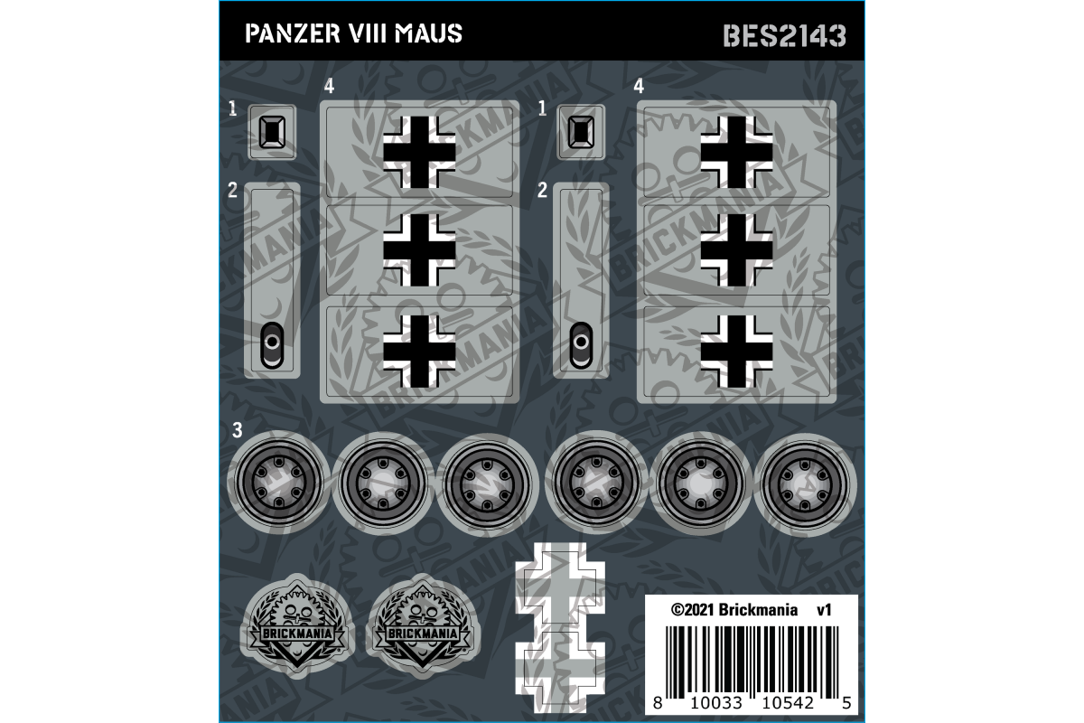 Panzer VIII Maus (BKE2143) - Sticker Pack