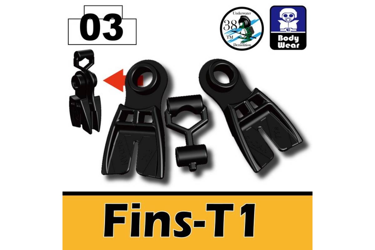 Fins T1 Black