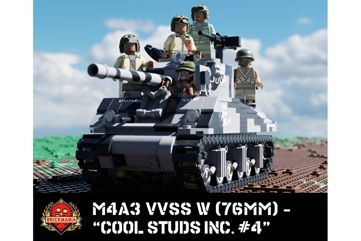 Lego® Custom instructions tank M4A3 Sherman