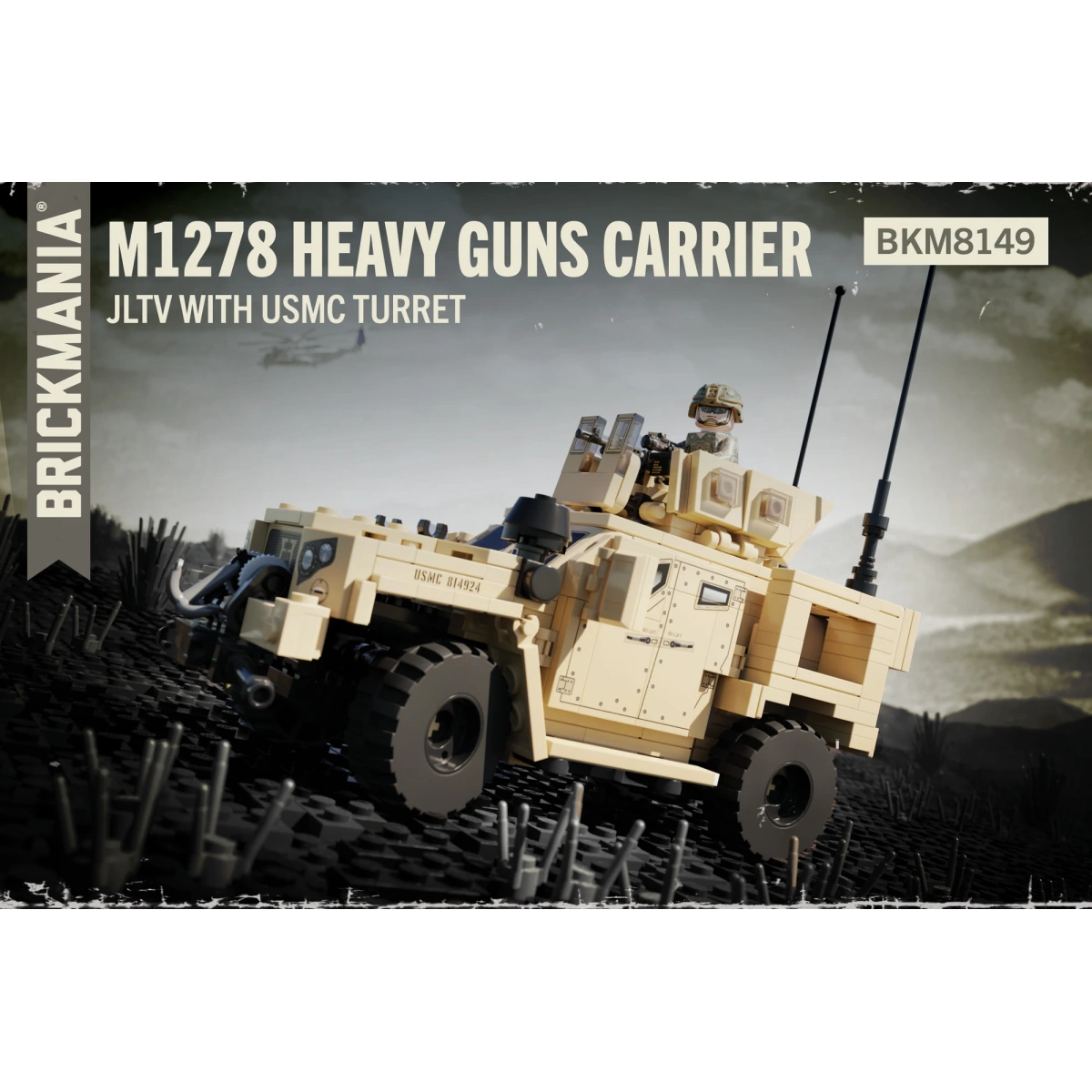 Вездеход M1278 - JLTV с башней Корпуса морской пехоты США