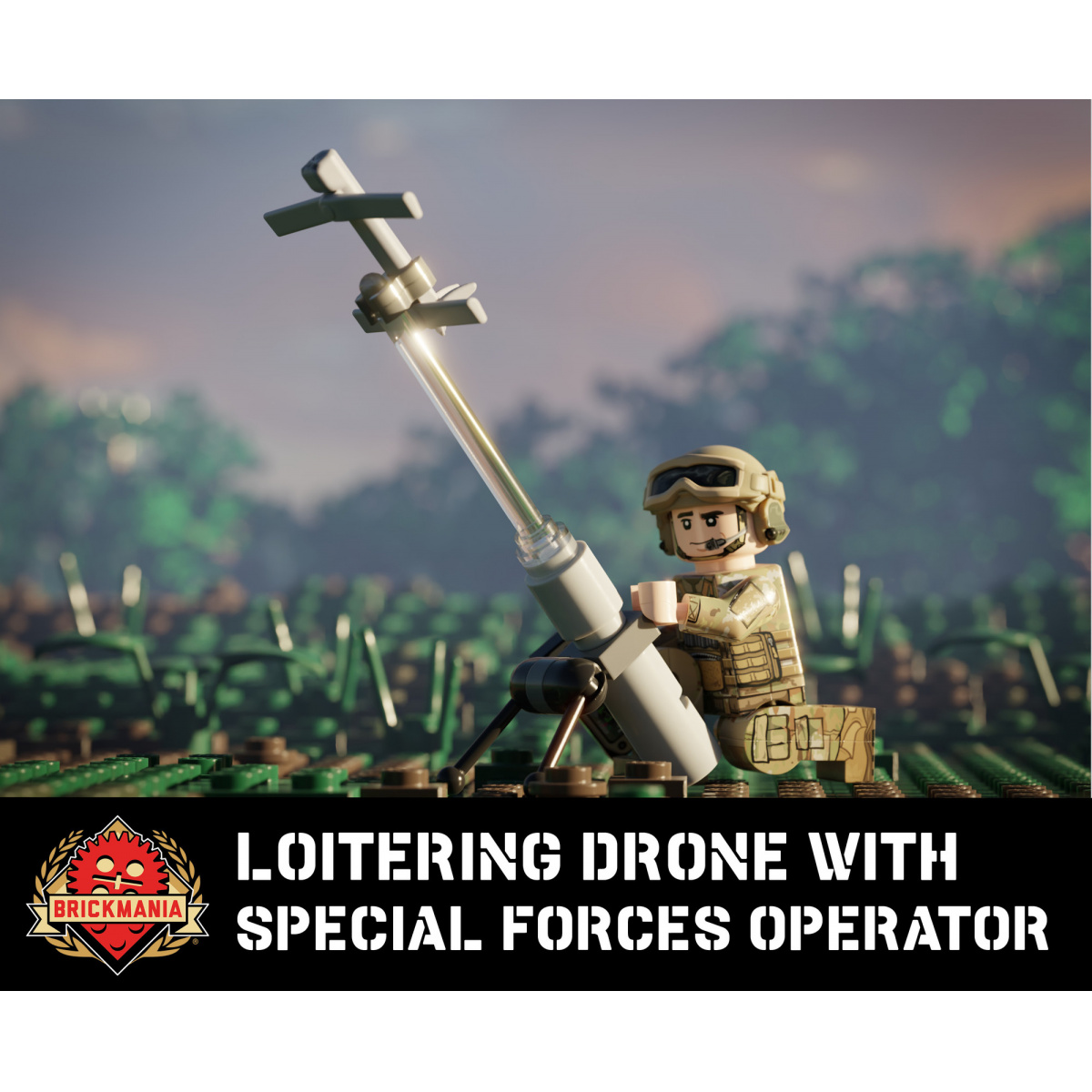 Loitering Drone with Special Forces Operator