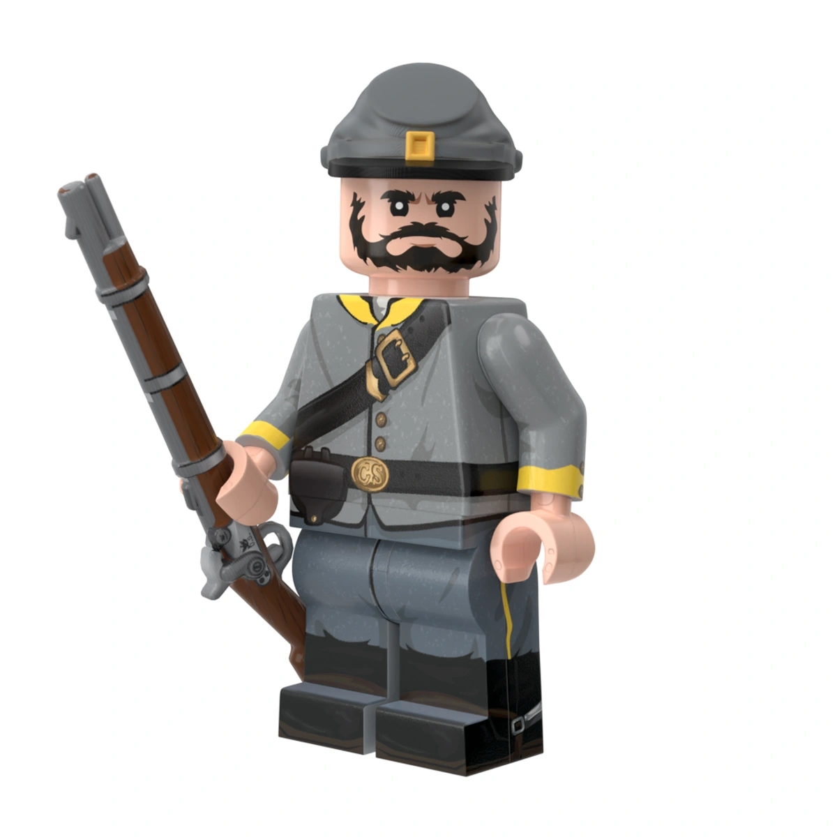 Civil War Dismounted Confederate Cavalry with Caplock Musket