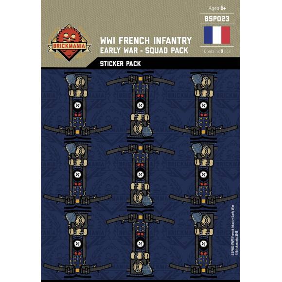 WWI French Infantry (Early War) - Squad Pack - Stickers