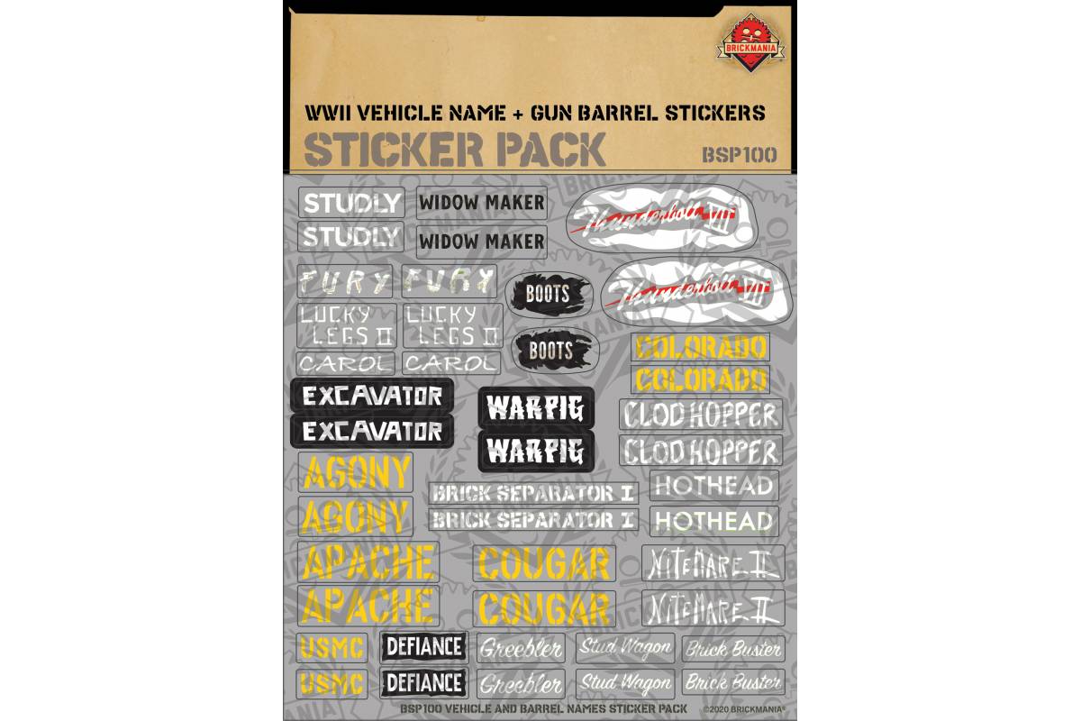 Brickmania stickers 2025