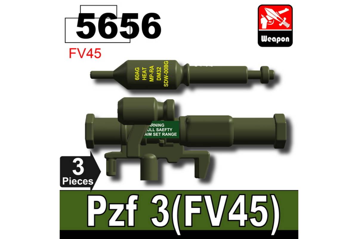 Pzf3 Панцерфауст 3, серо-зеленого цвета