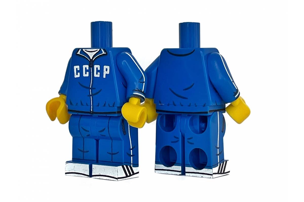 Спортивная Гимнастерка СССР, синяя - тело для минифигурки - Lego ...