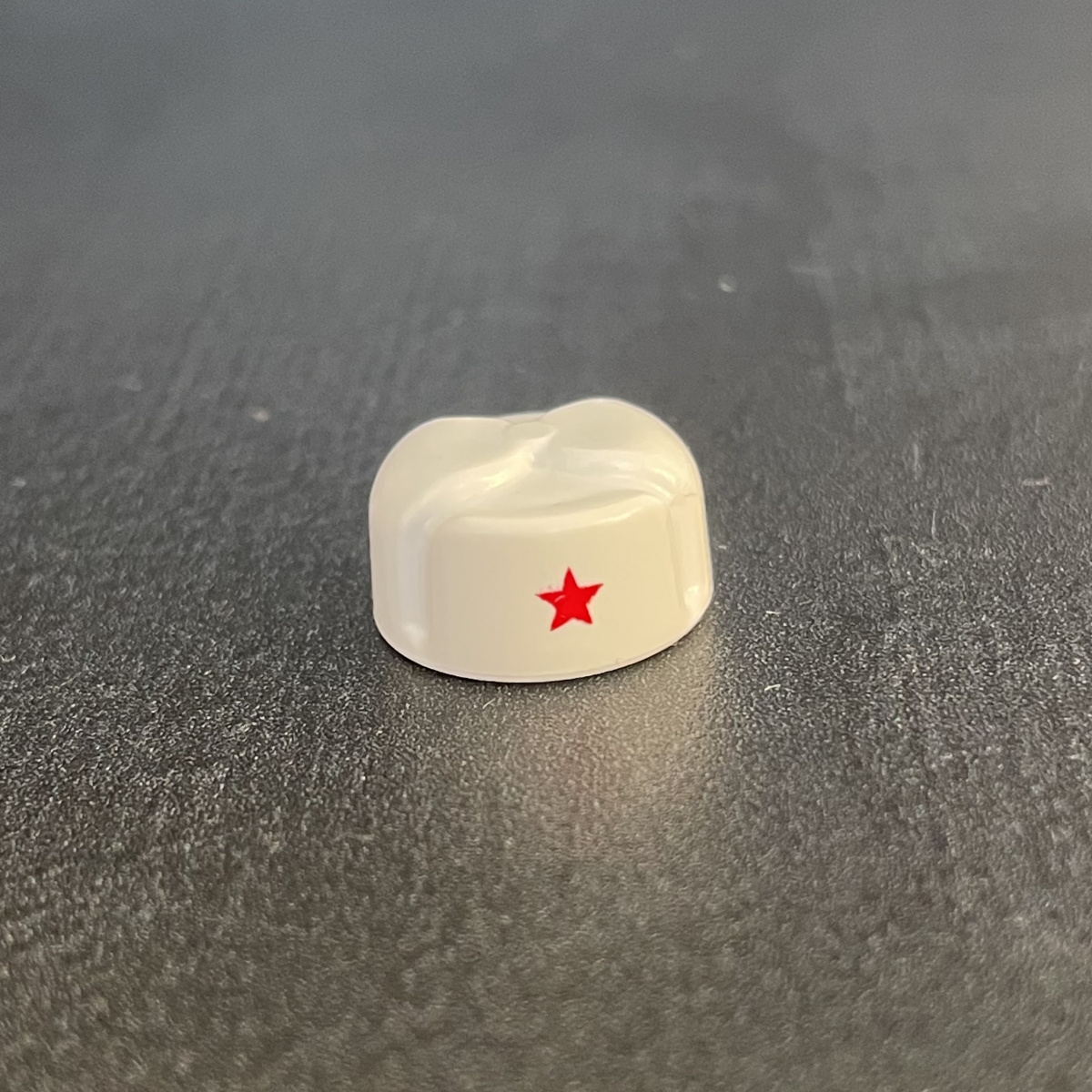 Ushanka White w/Red Star