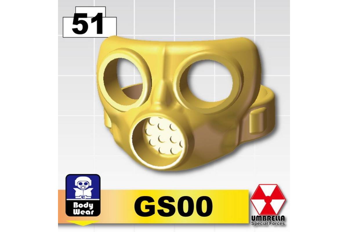 Противогаз GS00 золотистый