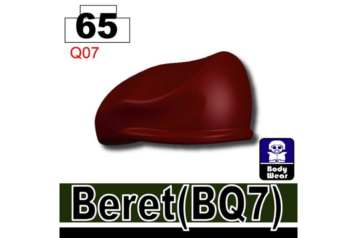 Beret BQ7 Deep Dark Red