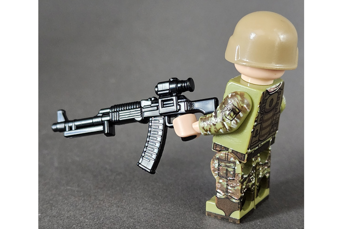Тактический РПК-74М черный | Брикармс Лего | Невабрик