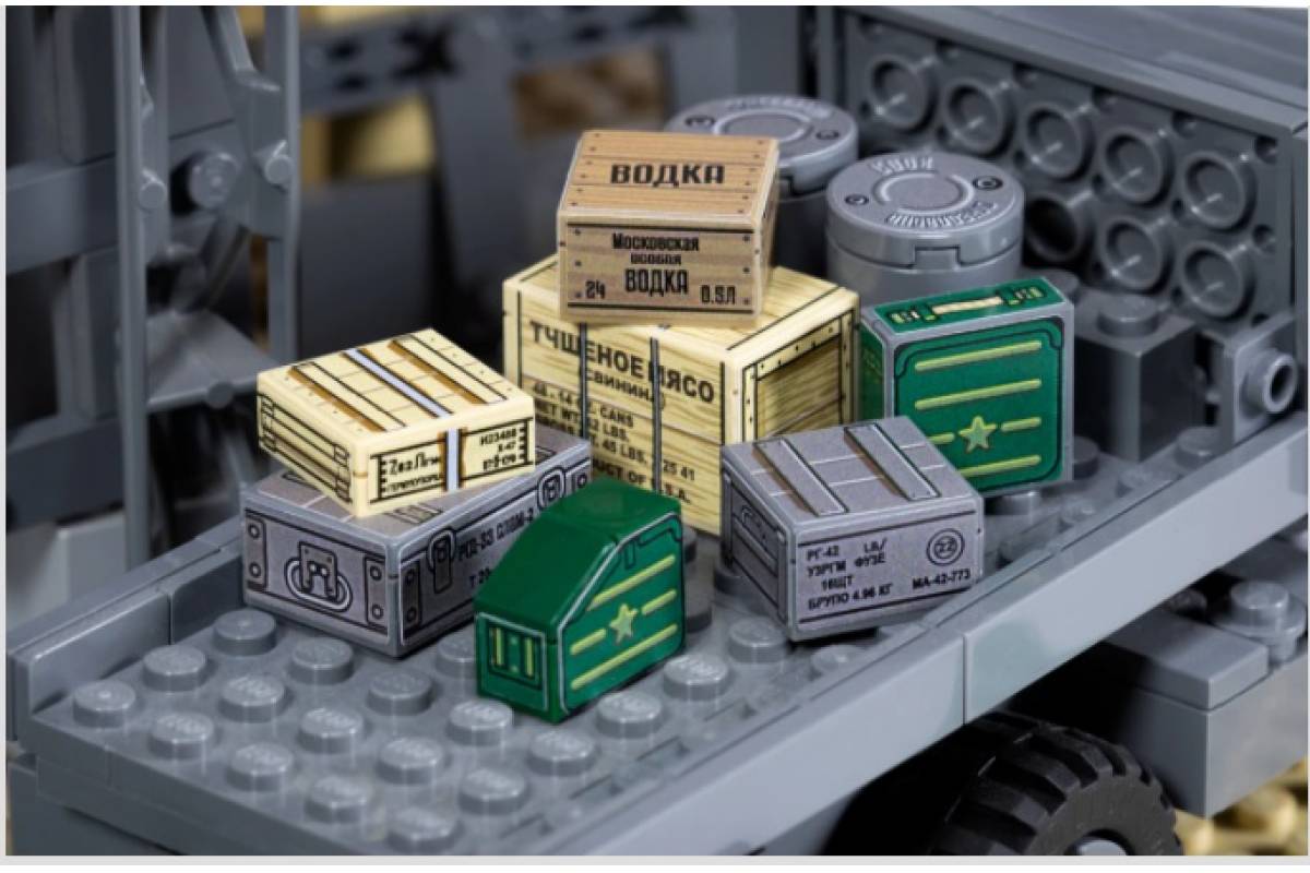 WWII Russian Ammo Crates and Ration Boxes - Sticker Pack