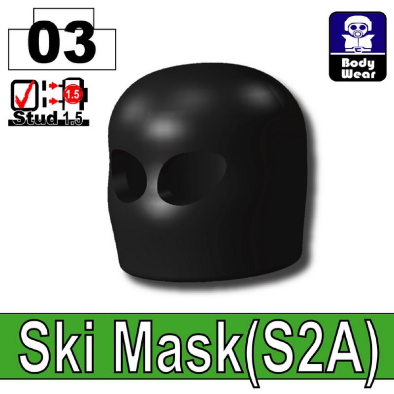 Ski Mask S2A  Black