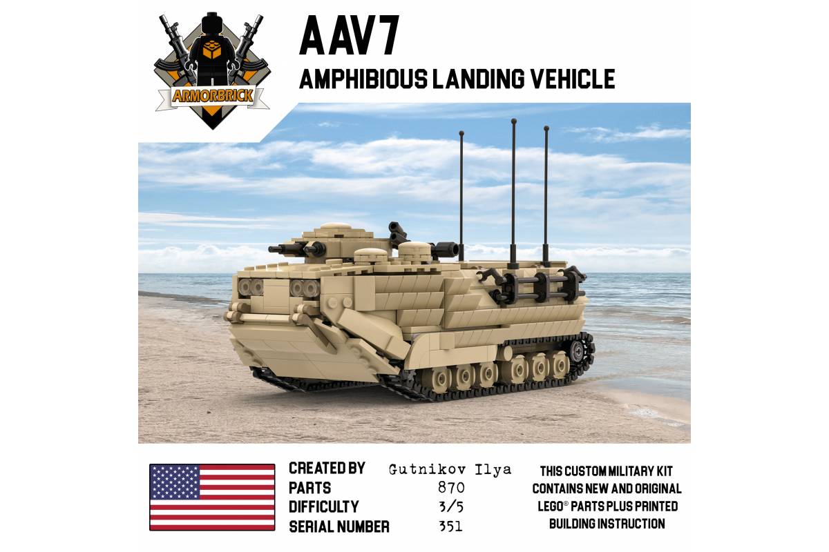 AAV7 - US Amphibious Assault Vehicle | Armorbrick | Nevabrick