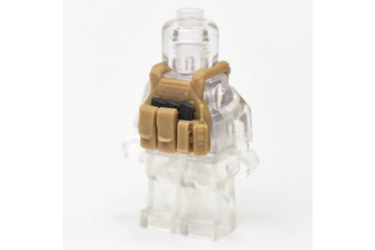 Bulletproof vest-plitnyak TV-110 (pouches, walkie-talkie). Dark beige
