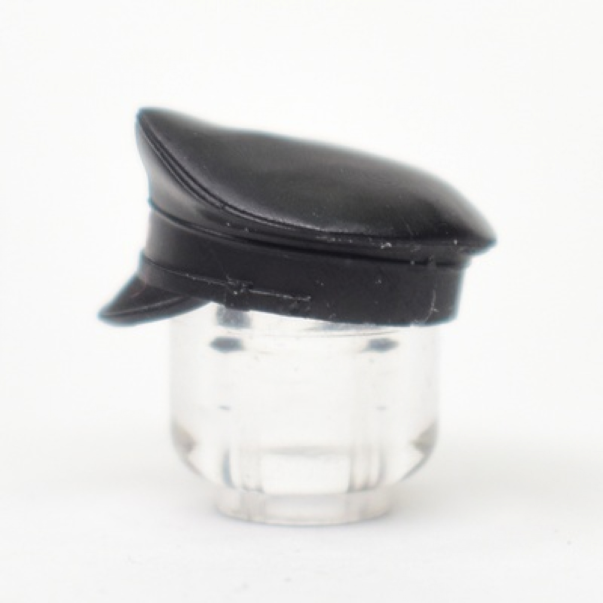 Cap is black, with a hammer and sickle star