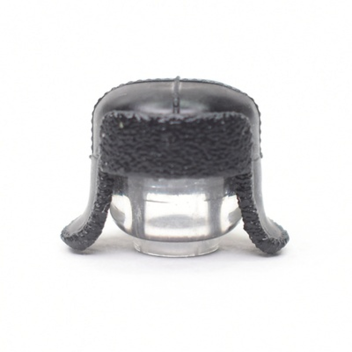 Earflaps with drooping ears, black