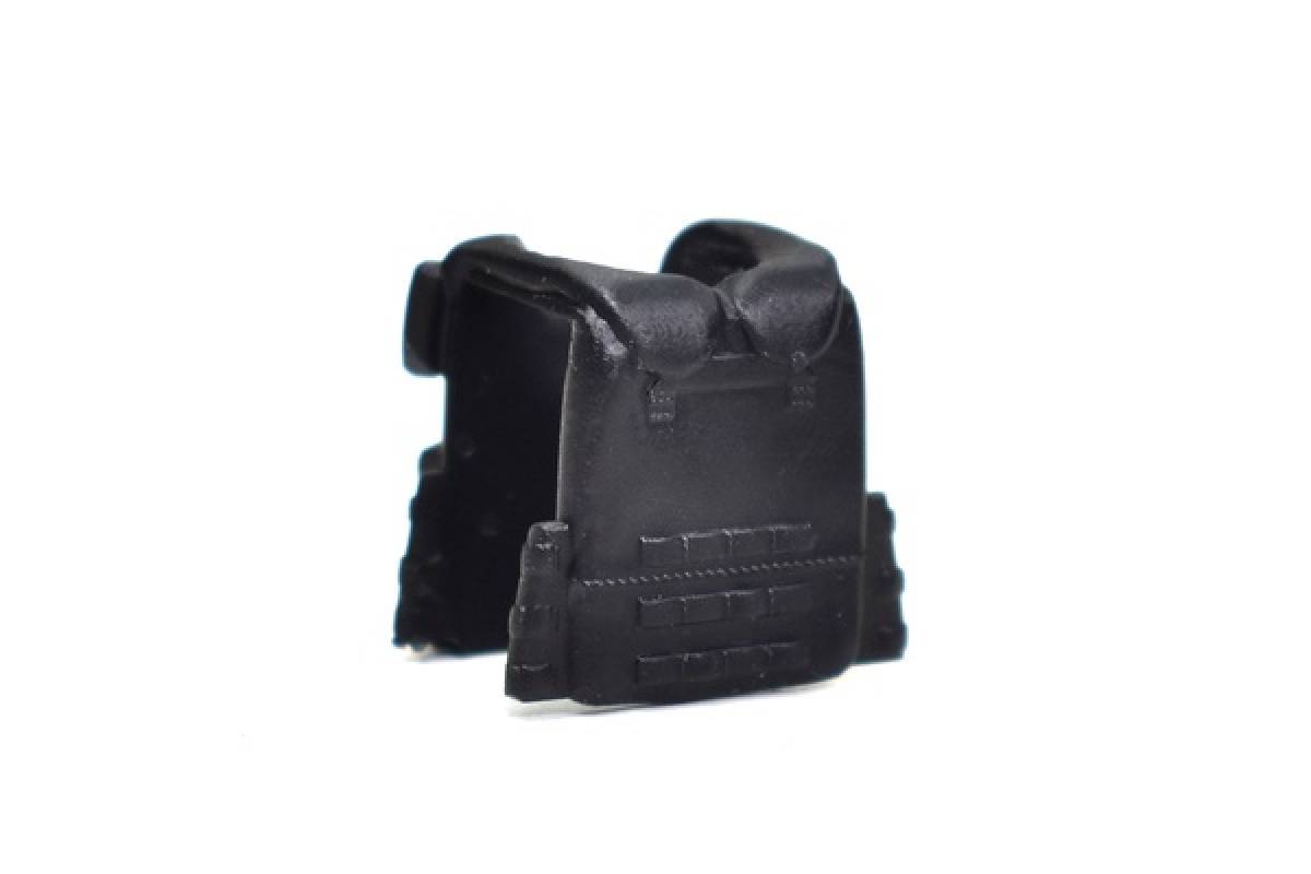 Vests 6B45 "Ratnik", lowered collar, black, pouches.