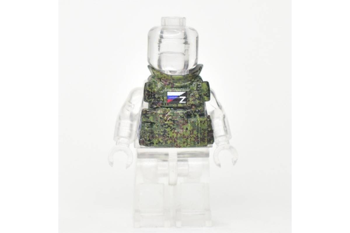 Armor vest Ratnik "machine gunner" raised collar patch flag and Z. digital camouflage