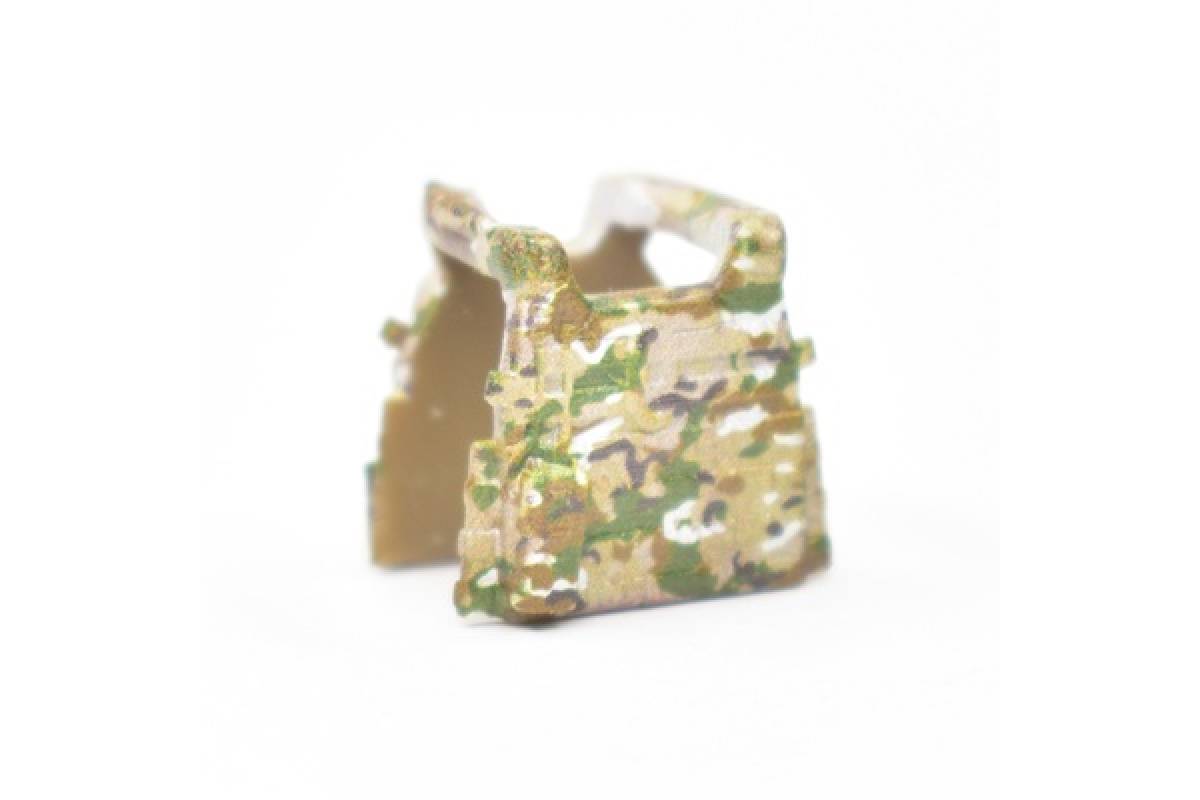 Armor vest LBT 6094 closed holsters, camouflage multicam patch Russian flag patch