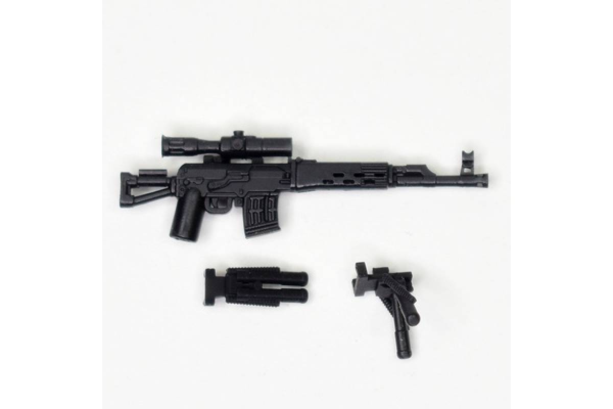 DRG sniper rifle with scope + bipods 2 types