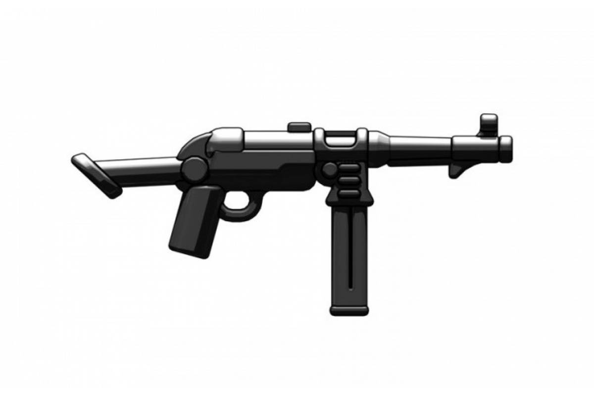 Пулемет Mp40 v2 с прикладом, черный