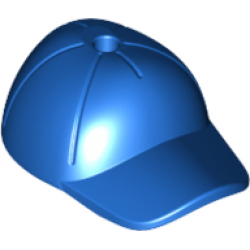 Cap - Short Curved Bill with Seams and Hole on Top Blue