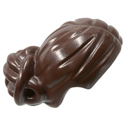 Hair Female with Elaborate Knot Bun Dark Brown