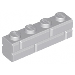 Кирпич для строительства стен 1 x 4 светло-серый