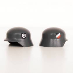 Немецкий шлем с эмблемой Вермахта каска, серый