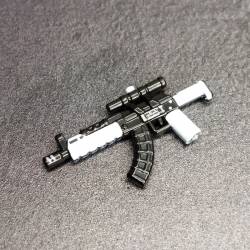 AK-MR BrickArms® White - Full Printed Nevabrick