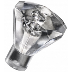 Rock 1 x 1 Jewel 24 Facet Trans-Clear