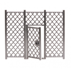 Fence Piece - Doorway Gunmetal