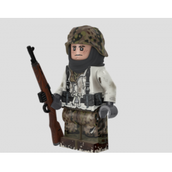 WWII Battle of the Bulge Panzergrenadier with Perfect Caliber™ BrickArms® G43 Rifle