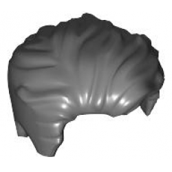 Hair Swept Left Tousled Dark Gray